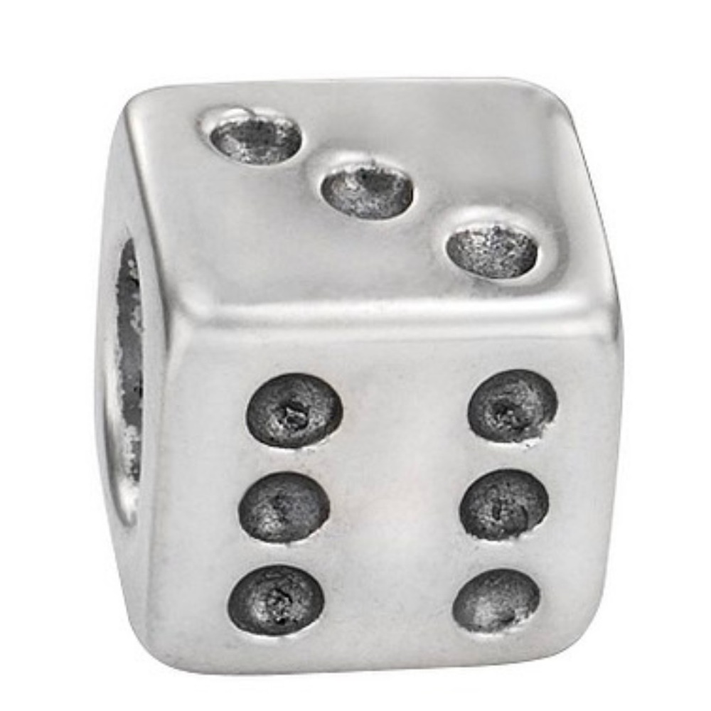 Authentic Pandora Retired Sterling Silver S925 Ale Las Vegas Dice Charm
